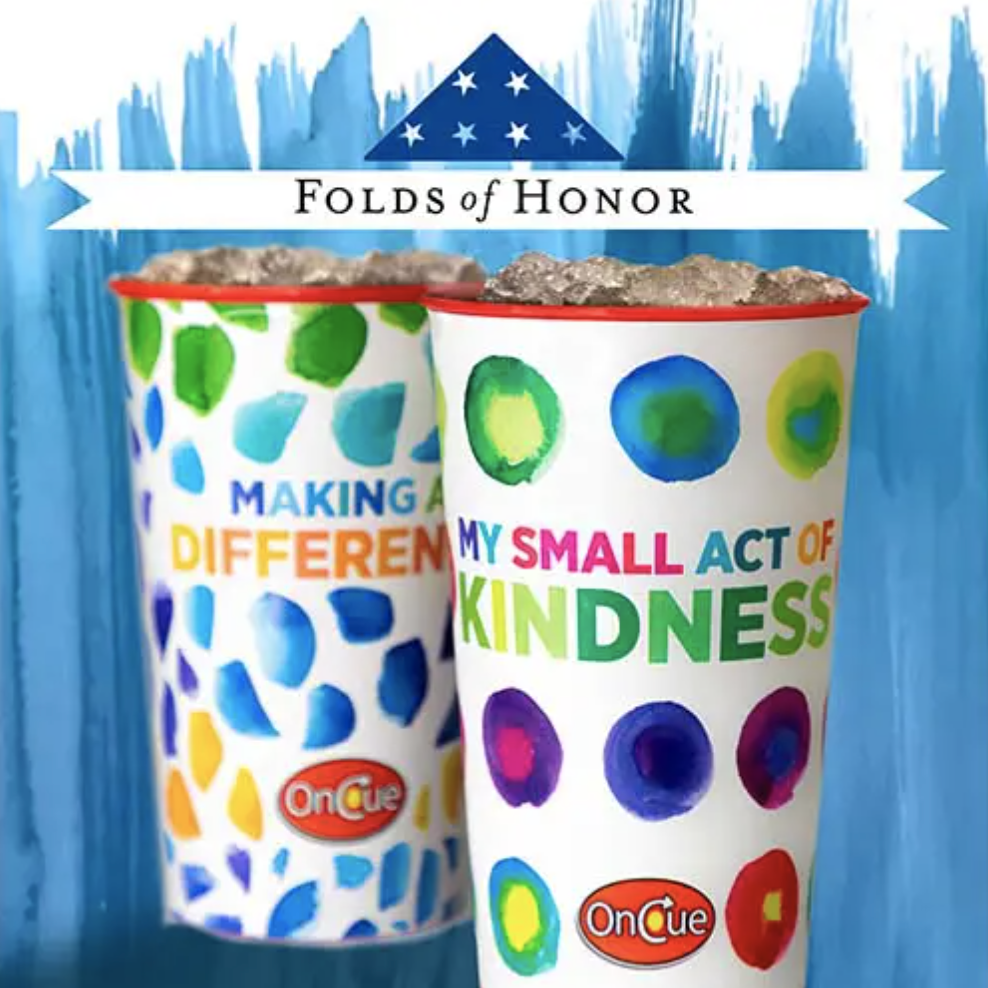 OnCue Gives - Folds of Honor Cups