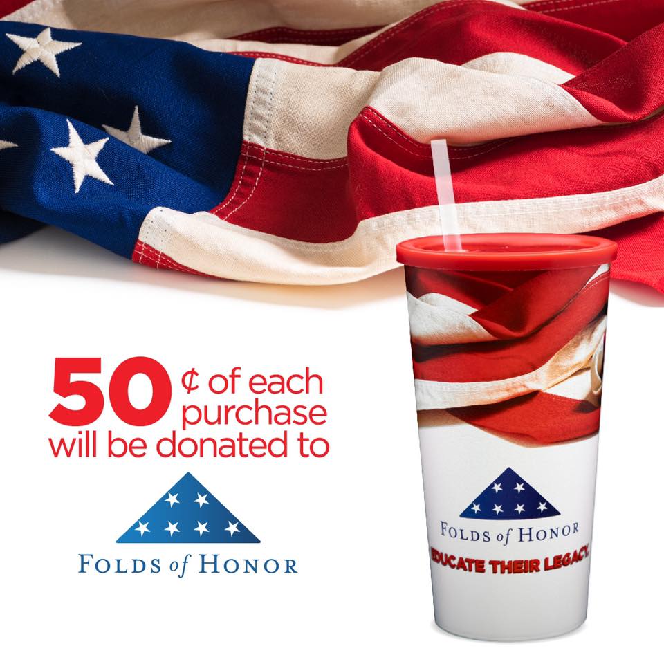 OnCue Gives - Folds of Honor Cups