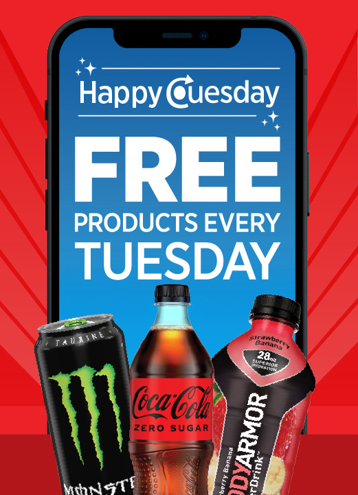 Happy Cuesday! Free products every Tuesday.